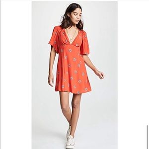 Free People Mockingbird Multi Dress - Hot 🍒